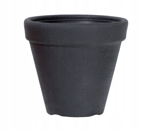  Prosperplast flowerpot, 58 cm x 58 x 47 cm, diameter 58 cm, plastic in grey and silver