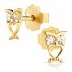  GOLD EARRINGS WITH ZIRCONS GOLD 333 8K 1511-2