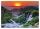 3D photo wallpaper SUNSET WATERFALL LIVING ROOM 368x254