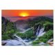 3D photo wallpaper SUNSET WATERFALL LIVING ROOM 368x254