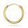  GOLD EARRING CIRCLE pr 585 LIPS EYEBROW NOSE EAR 15mm