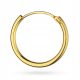  GOLD EARRING CIRCLE pr 585 LIPS EYEBROW NOSE EAR 15mm