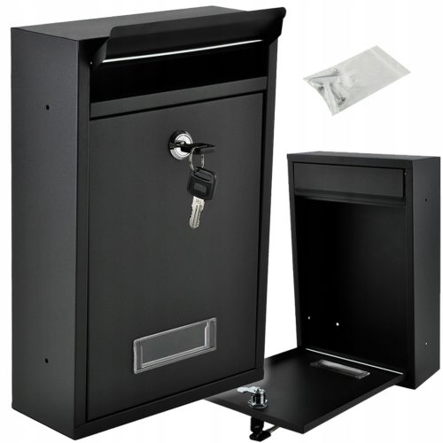  Malatec black drop mailbox