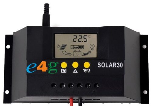 Solarreglerregler 30A 12V/24V PWM LCD PV