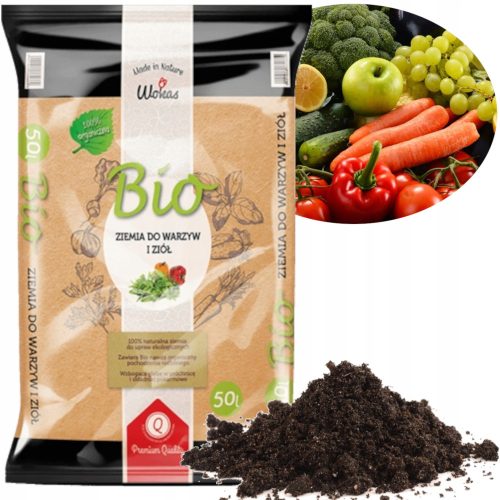 Garden soil organic vegetables and herbs, organic soil, 50 l