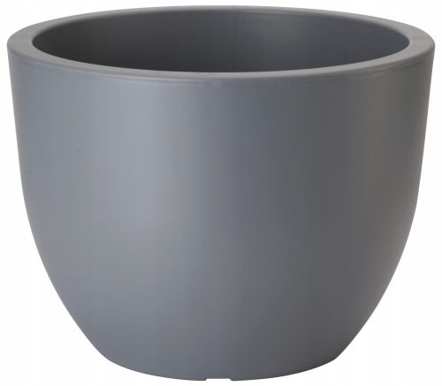  Form-Plastic flowerpot 30 cm x 30 x 29.5 cm diameter 30 cm plastic in the colors grey and silver