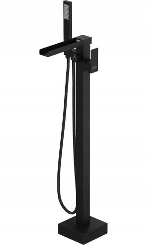 Freestanding single-lever mixer tap Algar black for bathtubs