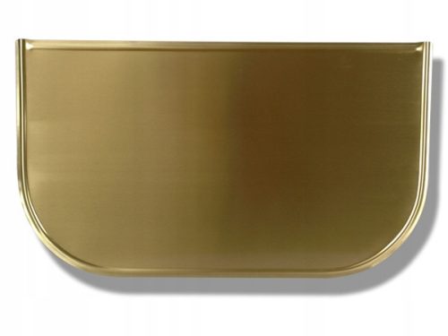 Brass plate in front of the Enigma-Art fireplace, 70x40 cm