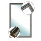 Bathroom mirror Manufaktura Ram wall mirror, rectangular, wooden frame, 270 x 370 mm