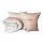  Couette en duvet 160 x 200 duvet d'oie + 4 oreillers en 2 coloris