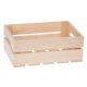  WOODEN BOX, natural BASKET 31x22x12cm