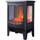 Freestanding fireplace with heating function, electric Ferretti black 1800 W 39 x 54 x 26 cm