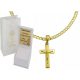  Men's Gold Chain Cuirass 2.5 Full with Cross pr 585 Free Engraving