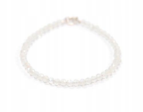  Bracelet natural MOONSTONE balls 4mm