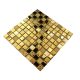 Englass glass mosaic 30 x 30 cm in the colors yellow and gold