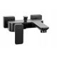 Valvex LOFT BLACK single-lever wall-mounted bath and shower mixer, black