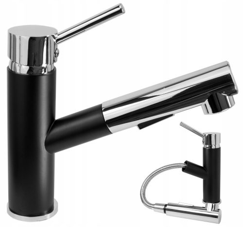 Freestanding kitchen faucet Granitan Cado black