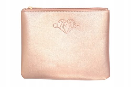  GLAMRUSH COSMETIC BAG ROSE GOLD ECO LEATHER CASE