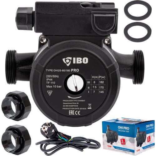 Circulation pump 25-80 180 FOR the central heating stove