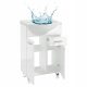 Deftrans Mea white cabinet and sink set