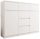  Mobene Modern Chest of Drawers 120 x 40 x 98 cm matt white