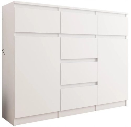  Mobene Modern Chest of Drawers 120 x 40 x 98 cm matt white