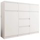  Mobene Modern Chest of Drawers 120 x 40 x 98 cm matt white