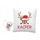  Set Pillow Mug SANTA CLAUS CHRISTMAS TREE GIFT NAME