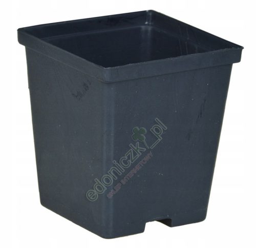  Flowerpot Edoniczki.pl 7 x 8 cm diameter 9 cm plastic black