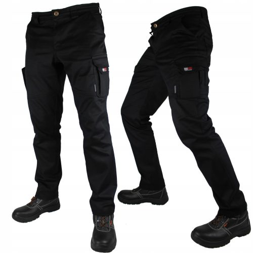 Long work trousers from Duduwork, elastic, color black, size 44