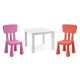  IKEA LACK table +2 MAMMUT Mamut chairs FREE