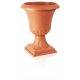  Prosperplast flowerpot, 38.5 cm x 38.5 x 48.5 cm, diameter 39 cm, plastic in brown and beige tones