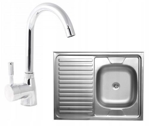 Kuchinox single bowl sink, steel