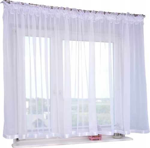  Ready-made curtain, 500x160, straight trim