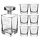  CARAFE 6 glasses GIFT for 18, 30, 40, 50 birthdays