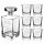  CARAFE 6 glasses GIFT for 18, 30, 40, 50 birthdays