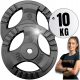  Set of 20 kg cast iron weights 2x10kg 30.5mm home gym weights