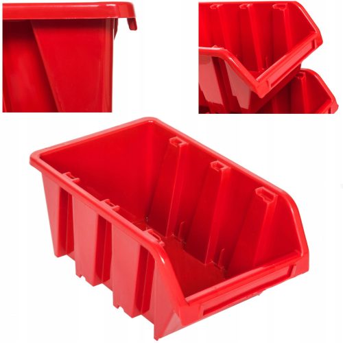 50 x Cat Litter Workshop Garage 100x150x70 mm Red