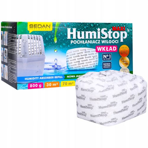 Moisture absorber for bathroom use, spare part for the Humistop Maxi moisture absorber