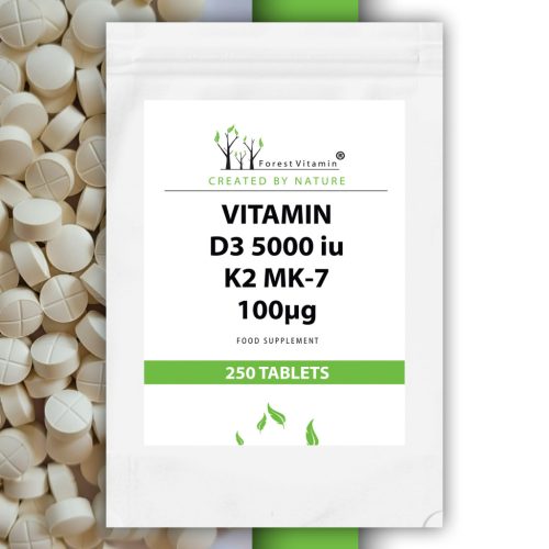  Forest Vitamin D3 dietary supplement 5000iu tablets 250 pcs.