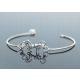  Silver one-piece bracelet - horse 07