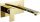 Mexen Cube Gold wall-mounted washbasin faucet