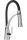 Mexen Aster Stand-Kitchen Faucet, Black, Silver