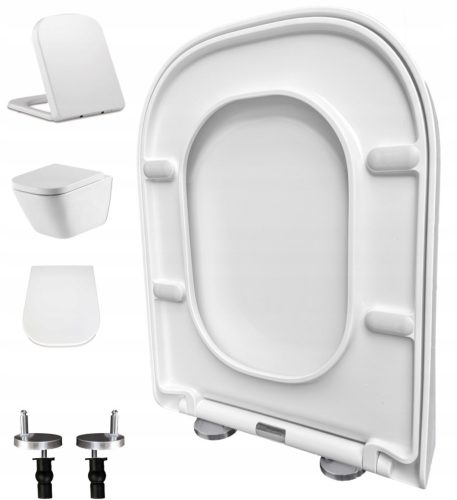  Perfecto Oval Toilet Seat, White Duroplast