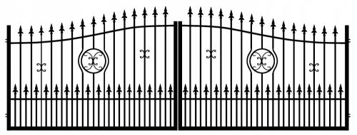 Doors and Gates Double-leaf entrance gate WENUS PLUS Ocynk+Ral