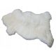 Leather for the floor and leather carpets for the living room Natural sheep leather 130 cm white