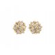  GOLD 585 EARRINGS with DIAMONDS 0.32ct