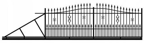 Doors and Gates MARS PLUS SLIDING forged entrance gate