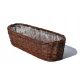  Wicker Shop Cover 50 x 21 x 14 cm, dark brown wickerwork