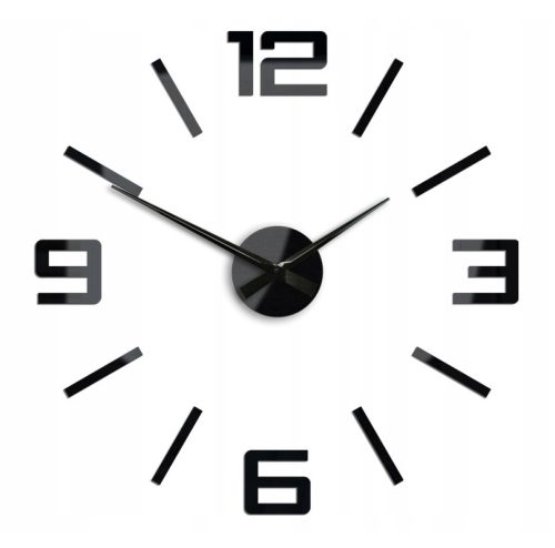 Clock for home ModernClock wall clock, black, 60 cm